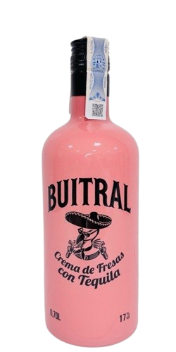 Crema de fresa Buitral con Tequila